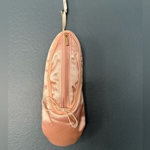 Pink Ballet Shoe Slipper Zipper Pouch NWT